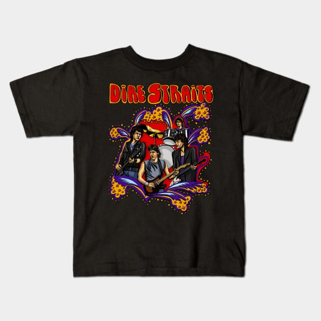 Dire Straits Kids T-Shirt by HelenaCooper